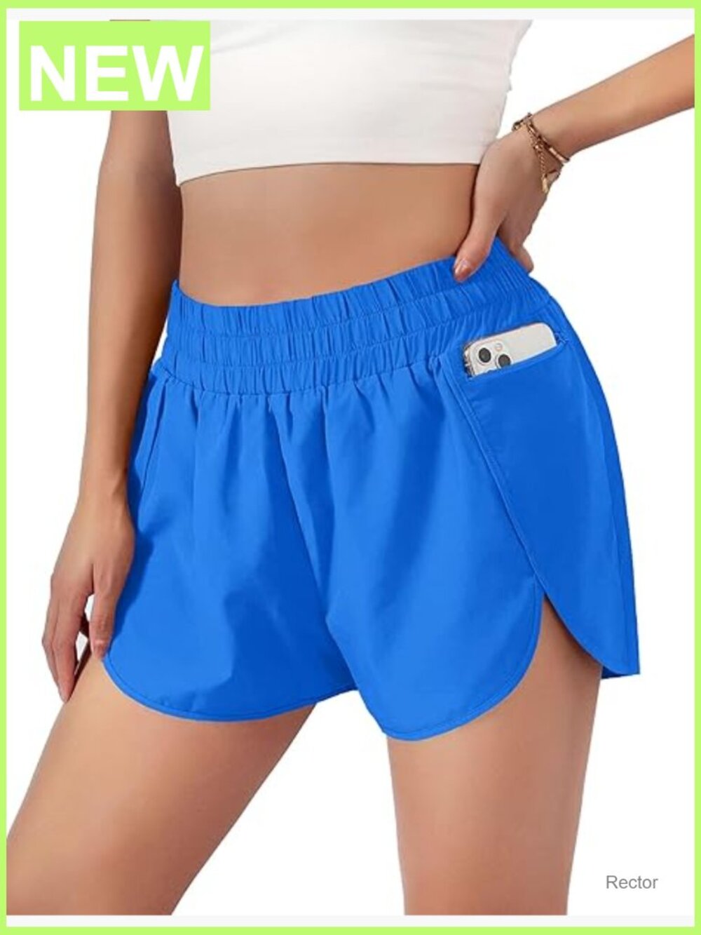 Women's Quick-Dry Running Shorts with Zippered Pocket High Rise 1.75" Inseam